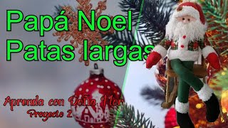 DIY Papa Noel Patas Largas, proyecto  02 + moldes gratis