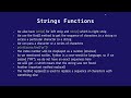 PRES6   STRING FUNCTIONS  - WORKING WITH STRINGS IN PYTHON