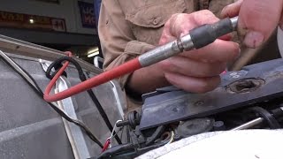 Changing an outboard control cable