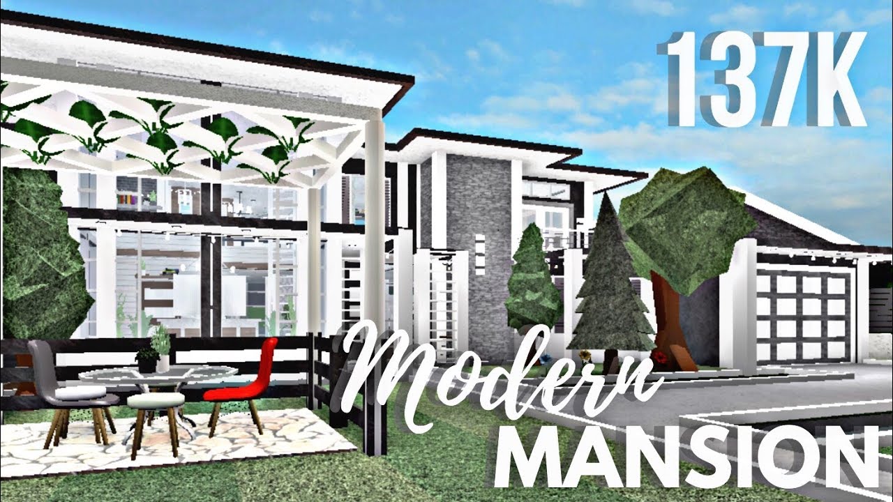 Modern Family Mansion Bloxburg House Build - Andrewblox The House You ...