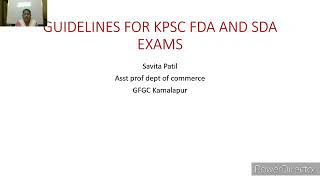 Guidelines For KPSC FDA And SDA Exam