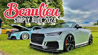 Simply Audi Beaulieu 2024 car show with 60 TT’s from the Audi TT Addicts car Club