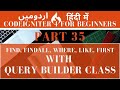Part 35 CodeIgniter 4 Tutorial Series in Urdu/Hindi: How to Perform Queries with Query Builder Class