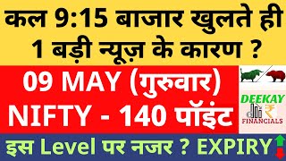 Nifty Analysis & Target For Tomorrow | Banknifty Thursday 09 May Nifty Prediction For Tomorrow