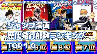 ジャンプ漫画歴代発行部数ランキングTOP１０