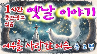 꿀잠 솔솔 1시간 🌛 여우를 사랑한 머슴.. 등 2편 / 중간광고없음 / 잠자리동화 / 꿀잠동화 / 오디오북 / 옛이야기 / 민담 / 야담 / 설화 / 전설의고향 / 옛날이야기