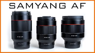 Samyang AF Series Lens Overview - 35mm vs 50mm vs 85mm F1.4 Compared