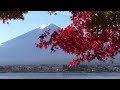 glorious fall colours at mt fuji in autumn 富士山の秋