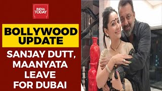 Sanjay Dutt & Wife Maanayata Head To Dubai To Meet Their Kids Shahraan, Iqra