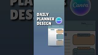 Daily planner design tutorial in canva | #dailyplanner