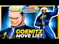 GOENITZ MOVE LIST - The King of Fighters '98 Ultimate Match Final Edition (KOF98)