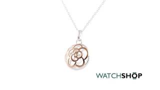 Unique Jewellery Ladies' Sterling Silver Flower Necklace (MK-608)