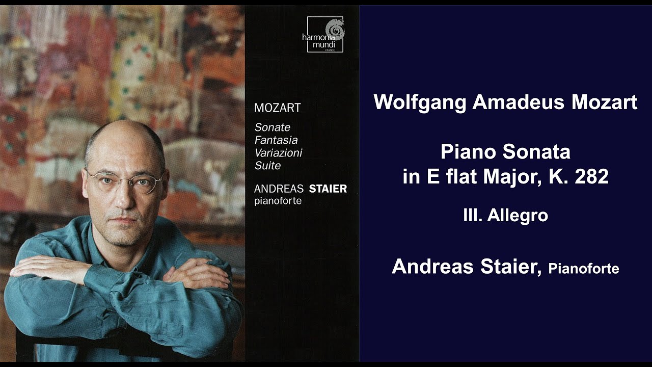 Wolfgang Amadeus Mozart: Piano Sonata In E Flat Major, K. 282 - III ...