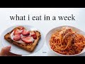 Everything I Eat in a Week (vegan living alone)