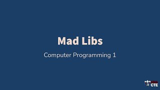 Java Mad Libs