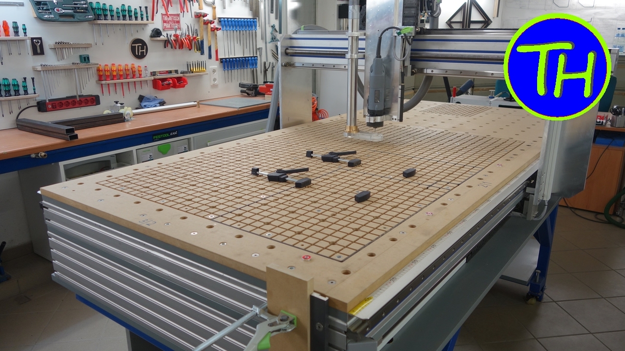 Homemade CNC Router With Built-in Vacuum Table And Holes Like The ...