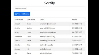 React Task 4: React Contact Keeper App Tutorial | Sort & Search Contacts with React-Bootstrap