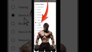 How To Select #category on YouTube Yogo #fitness Gym Health ?  select channel category #shorts 2023