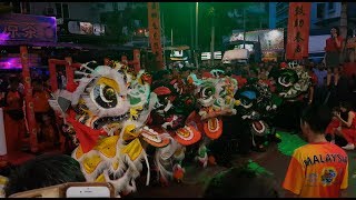 CNY2019 (Cap Go Meh) 闹元宵 #21 ~Lion Dance (múa lân) By KamSing 威武金昇 刘关张 舞狮@ Jalan Alor, KL