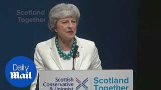 Theresa May attacks SNP at Scottish Conservatives conference