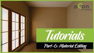 Materials in pCon planner || tutorial part-6 || architechnology