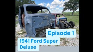 The 1941 Ford Super Deluxe custom trunk