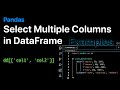 How to select Multiple Columns in a Pandas DataFrames - Examples | ProgramGuru.org