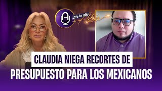 CLAUDIA hace RECORTES criminales a la SALUD y a la JUSTICIA de los mexicanos MLDA