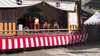 横須賀中央諏訪神社にてお囃子やってました池上若のお囃子