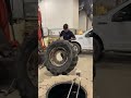 Skinny Tire Doctor Lifts Big Tire                       #tiredoctor #tireguy #tires #shorts #viral