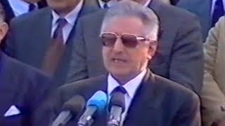 Predsjednik dr Franjo Tuđman, 28. svibnja 1991. na postrojavanju ZNG-a