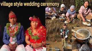 Village Style Wedding Ceremony॥#villagevlog #rurallife #wedding #villagelife