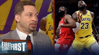 Chris Broussard: LeBron was 'fantastic' in the Lakers' win over Rockets | NBA | FIRST THINGS FIRST