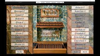J.L. Krebs Praeludio in A minor KrebsWV 411  (Hauptwerk Obervellach)