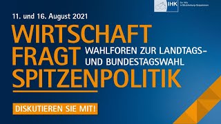 IHK-Wahlforum mit den Spitzenkandidaten zur Bundestagswahl