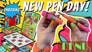 🖊️✨ What’s Inside BENU’s NEW Pop Art Collection?! 👀 | Unboxing + First Writing Test #newpenday