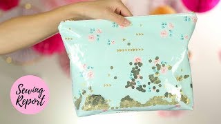 Confetti Shaker Zipper Pouch 🎉 Easy Beginner Sewing Project Tutorial