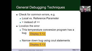 Savitch Chapter Section 5 General Debugging Techniques