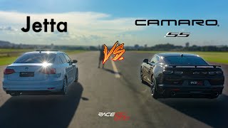 JETTA STAGE 3 (380 whp) vs CAMARO SS (460hp) | DRAG RACING IMPRESSIONANTE