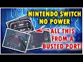 Nintendo Switch No Power Diagnosis And Repair - Major Collatoral Damage From A Broken Chaging Port