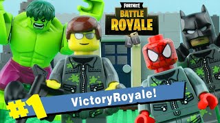 LEGO Fortnite Battle Royale STOP MOTION LEGO Hulk vs Spiderman vs Batman | LEGO | By Billy Bricks