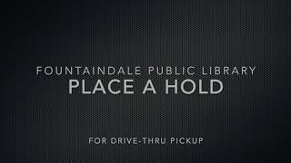 How to Place Material Holds Online