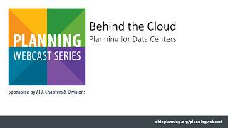 Behind the Cloud: Planning for Data Centers