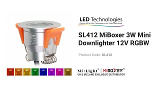 LED Technologies | SL412 MiBoxer 3W Mini Downlighter 12V RGBW (1800-2200K)