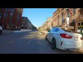 4k beautiful spring bike ride through beacon hill to boylston street in boston massachusetts.