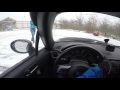 mx 5 nc drifts in snow inside and outside views gopro