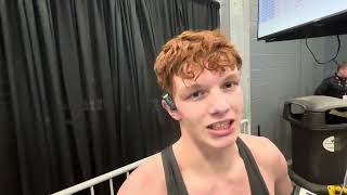 2025 Iowa State Wrestling Tournament - KSOM KSWI -Aiden Smith of Atlantic after first round