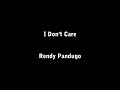 Rendy Pandugo - I dont care (lyric)