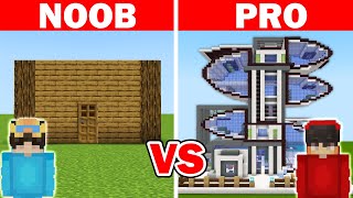 NOOB vs HACKER: I Cheated in a Build Challenge - Minecraft