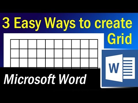 3 Easy Ways to create Grid in Microsoft Word 3 Easy Ways to create Grid in Microsoft Word